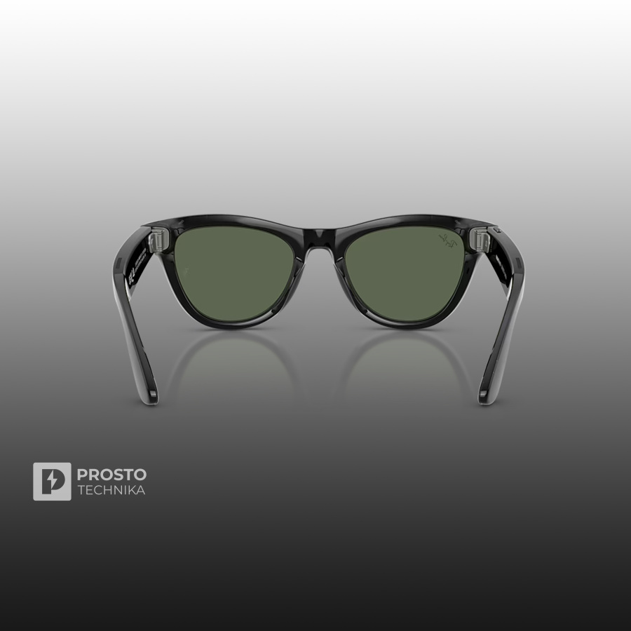 Ray-Ban Skyler (Gen 2) Глянцевый Чёрный с Зелёными Линзами (Зелёный)